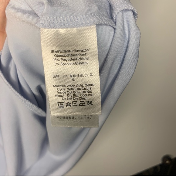 DKNY Women's Soft Blue Twist Tank Top - Picture 5 of 5